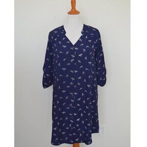 41 Hawthorn CRISTEN Shirt Dress Bird Print